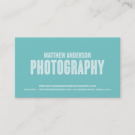 RETRO %PIPE% VISITEKAARTJE VAN DE FOTOGRAFIE (Voorkant)