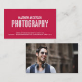 RETRO %PIPE% VISITEKAARTJE VAN DE FOTOGRAFIE (Voorkant / Achterkant)