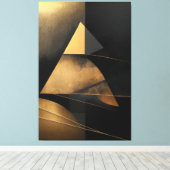 Retro Piramide van de Tijd Canvas Afdruk (Insitu (Houten vloer))