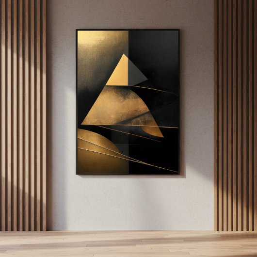 Retro piramide van de tijd perfect poster