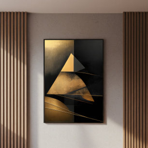 Retro Piramide van Tijd Poster