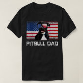 Retro Pitbull Hondenliefhebber Eigenaar Vaderdag T-shirt (Design voorkant)