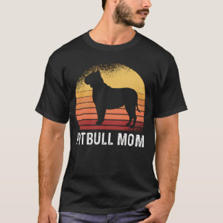 Retro Pitbull Moeder Pitbull Hond Eigenaar jongen T-shirt