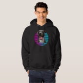 Retro Pitbull Pitbull Pit Bull Dog Hoodie (Voorkant volledig)