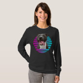 Retro Pitbull Pitbull Pit Bull Dog T-shirt (Voorkant volledig)