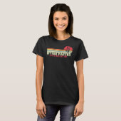 Retro Pitter Patter Duitse herdershond T-shirt (Voorkant volledig)