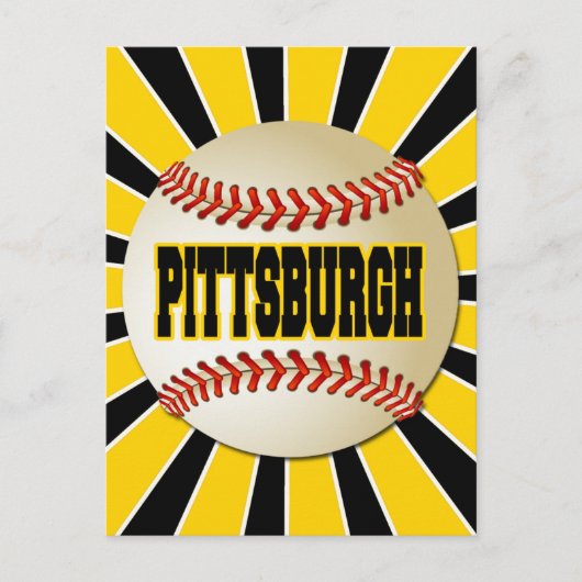 RETRO PITTSBURGH BASEBALL BRIEFKAART (Voorkant)