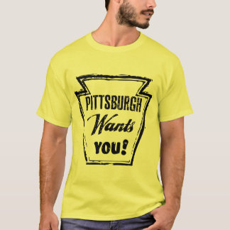  Retro Pittsburgh wil je Punk Shirt