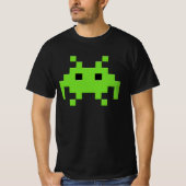 Retro Pixel Alien T-shirt – Classic Arcade Gamer T (Voorkant)