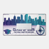 Retro Pixel Art Class of 2026 Cyberpunk Cityscape  Bureaumat (Keyboard & Muis)