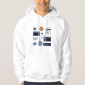 Retro Pixel Art Codeeressentials Software Ontwikke Hoodie (Voorkant)