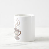 Retro Pixel Art "Druk op Start met Koffie" Gamer M Koffiemok (Center)