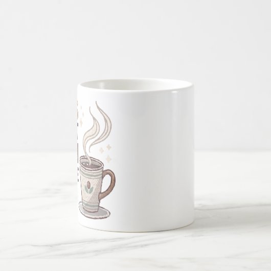 Retro Pixel Art "Druk op Start met Koffie" Gamer M Koffiemok (Center)