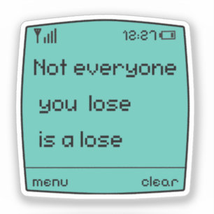 Retro Pixel Art Mobiele Telefoon Sticker