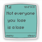 Retro Pixel Art Mobiele Telefoon Sticker (Voorkant)