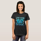 Retro Pixel Art Nummer 67 Shirt - 8-Bit Gaming Gra (Voorkant volledig)