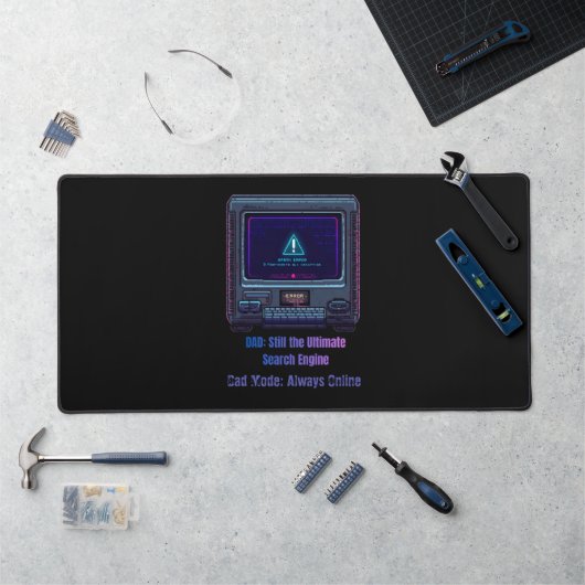 Retro Pixel Art Tech Vader Persoonlijk Cadeau Bureaumat (Werkstation)