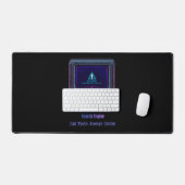 Retro Pixel Art Tech Vader Persoonlijk Cadeau Bureaumat (Keyboard & Muis)