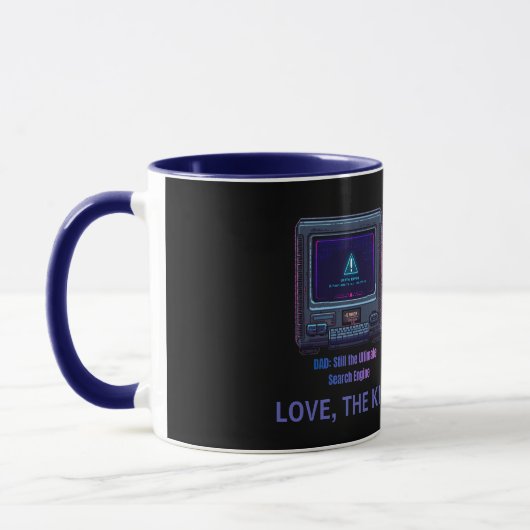 Retro Pixel Art Tech Vader Persoonlijk Cadeau Mok (Links)