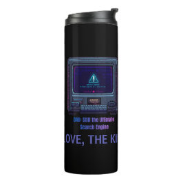 Retro Pixel Art Tech Vader Persoonlijk Cadeau Thermosbeker