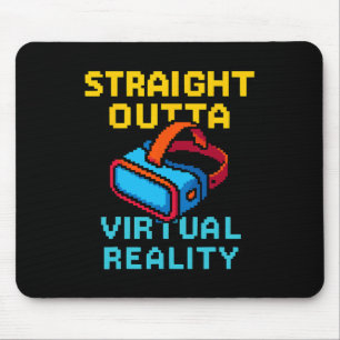Retro Pixel Art Virtual Reality Grafisch Voor Een  Muismat