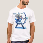 Retro Pixel Art Vorst Boogschutter Krijger T-shirt (Voorkant)