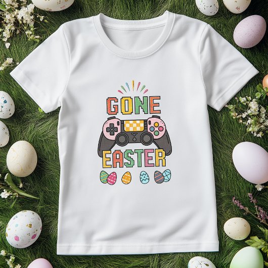 Retro Pixel Bunny Gaming; Schattigee Gone Easter G T-shirt