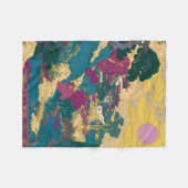 Retro Pixel Chinese Tuin Landschapskunst Fleece Deken (Voorkant (Horizontaal))