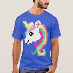 Retro Pixel Eenhoorn Video Meisje Kinder Gift T-shirt