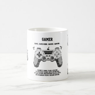 Retro Pixel Gamer Joystick Mok Design