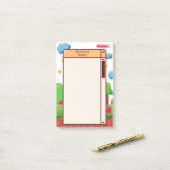 Retro Pixel Gaming op maat Post-it® Notes (Op bureau)