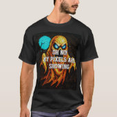 Retro Pixel Ghost T-shirt (Voorkant)