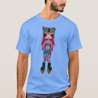 Retro Pixel Girl T-shirt