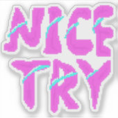 Retro Pixel Lettertype – 8-Bit Gamen Sticker (Voorkant)