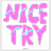 Retro Pixel-lettertype – 8-bits gaming Sticker (Vel)