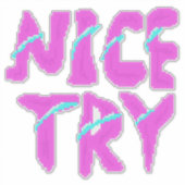 Retro Pixel-lettertype – 8-bits gaming Sticker (Voorkant)