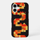Retro Pixel Path iPhone 16 Hoesje (Achterkant)