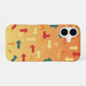 Retro Pixel Pijlen iPhone 16 Hoesje (Achterkant horizontaal)