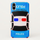 Retro pixel politie autohoes Case-Mate iPhone case (Achterkant)