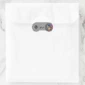 Retro Pixel SNES Controller Ronde Sticker (Tas)