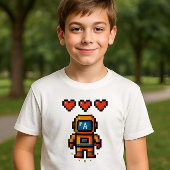 Retro Pixel Space Kinder T-shirt