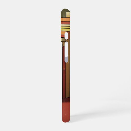 Retro Pixel Staircase iPhone 16 Hoesje (Linkerkant)