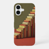 Retro Pixel Staircase iPhone 16 Hoesje (Achterkant)