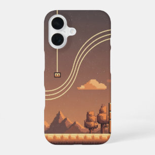 Retro Pixel Stuiter iPhone 16 Hoesje