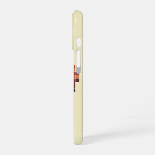 Retro Pixelated Circle iPhone 16 Hoesje (Linkerkant)