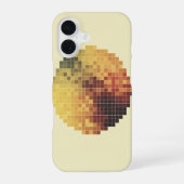 Retro Pixelated Circle iPhone 16 Hoesje (Achterkant)
