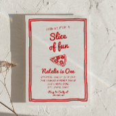 Retro Pizza 1e hand getrokken plak van leuke verja Kaart