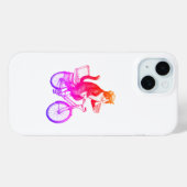 Retro Pizza Bezorgende Kat  Case-Mate iPhone Case (Achterkant (horizontaal))
