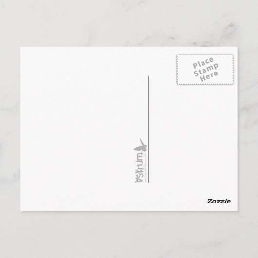 retro pizza briefkaart (Achterkant)