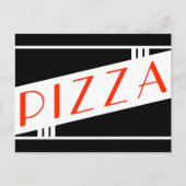 retro pizza briefkaart (Voorkant)